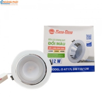 Đèn led âm trần đổi màu AT17 ĐM 110/12W Rạng Đông