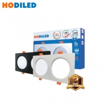 Đèn led âm trần đôi Dimmer 9Wx2 HO-TDD2x09-120D/DIM Hodiled
