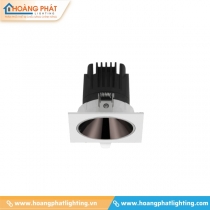 Đèn led âm trần vuông chóa đen 12W V6DLA-12 Vinaled