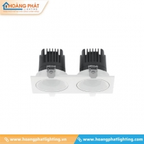 Đèn led âm trần đôi chóa trắng 18W V7DLA-18 Vinaled 